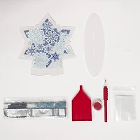 8" x 7.75" Snowflake Diamond Art Table Topper Kit by Make Market®