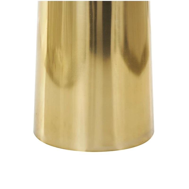 3ft. Gold Stainless Steel Metal Minimalistic Tall Floor Cone Vase