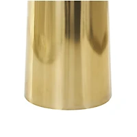 3ft. Gold Stainless Steel Metal Minimalistic Tall Floor Cone Vase