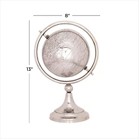 The Novogratz 13" Silver Aluminum Glam Globe