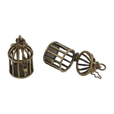 Found Objects Bird Cage Charms by Bead Landing™, 28mm