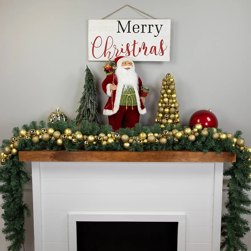 6ft. Shatterproof Golden Christmas Ornament Garland