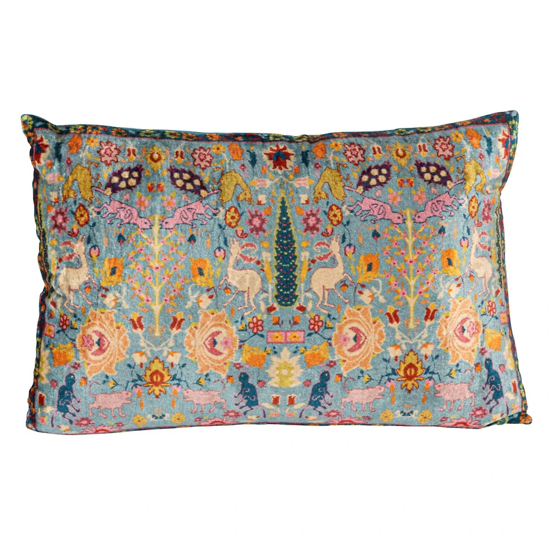 Hello Honey® 24" x 16" Floral Harmony Velvet Lumbar Pillow