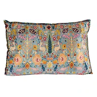 Hello Honey® 24" x 16" Floral Harmony Velvet Lumbar Pillow