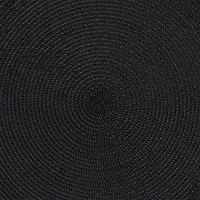 DII® Black Round Placemats, 6ct.