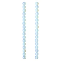 12 Pack: Opal Moonstone Glass Round Beads, 8mm by Bead Landing™