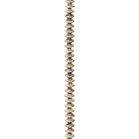 Silver Plated Rib Rondelle Beads, 6mm by Bead Landing™