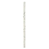 White Howlite Rondelle Beads, 8mm by Bead Landing™