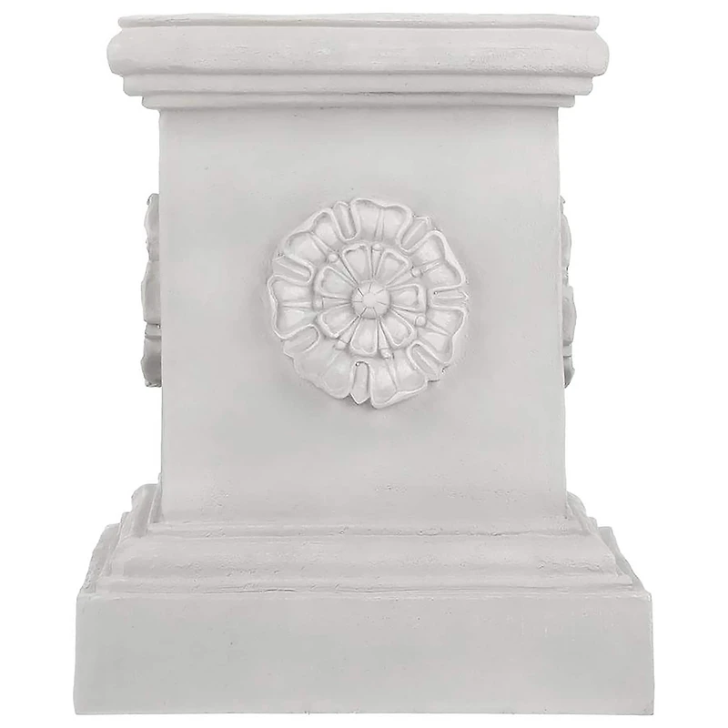 Design Toscano 20" English Rosette Garden Sculptural Plinth