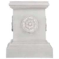 Design Toscano 20" English Rosette Garden Sculptural Plinth