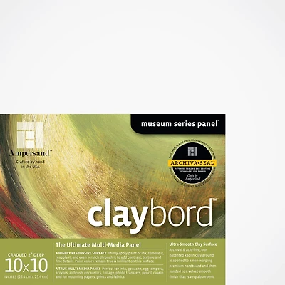 Ampersand™ Claybord™ 2" Cradled Panel