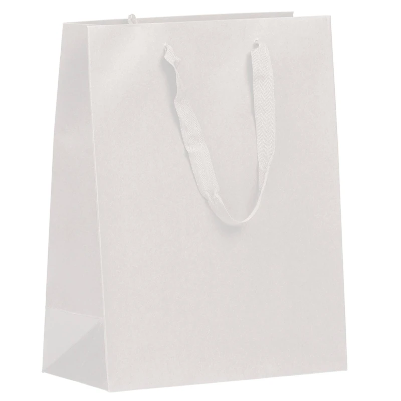 JAM Paper White Matte Gift Bags