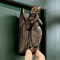 Design Toscano 6.5" Balinese Winged Mermaid Door Knocker