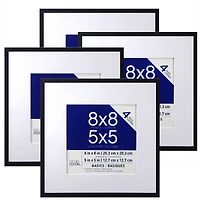 4 Pack Basics 5" x 5" Multipurpose Wall Frames By Studio Décor