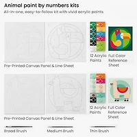 Arteza® Kids Land Animals Paint by Numbers Kit, 35 pcs