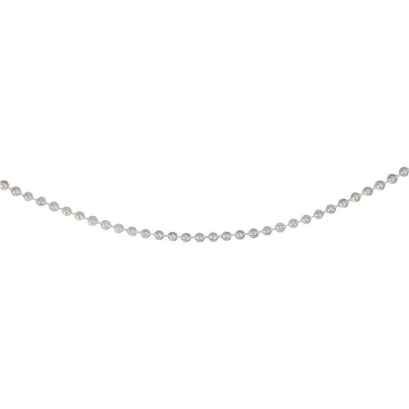 100ft. Shiny Clear Iridescent Beaded Garland