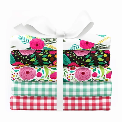 SINGER Modern Floral Cotton Fabric Bundle