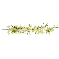 5ft. Yellow Berry & Thistle Floral Spring Garland