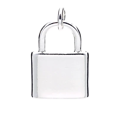 Silver Plated Lock Charm by Bead Landing™