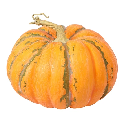 8.5" Orange & Green Speckled Decorative Pumpkin by Ashland®