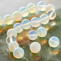 Opal Moonstone Glass Round Beads, 10mm by Bead Landing™