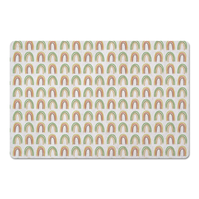 Straight Rainbow Pattern 27" x 18" Floor Mat