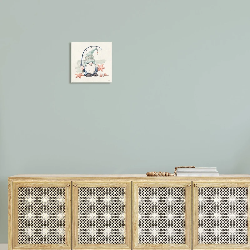 Stupell Industries Fisherman Gnome Wall Plaque Art