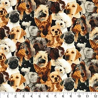 Fabric Traditions Allover Dogs Novelty Cotton Fabric