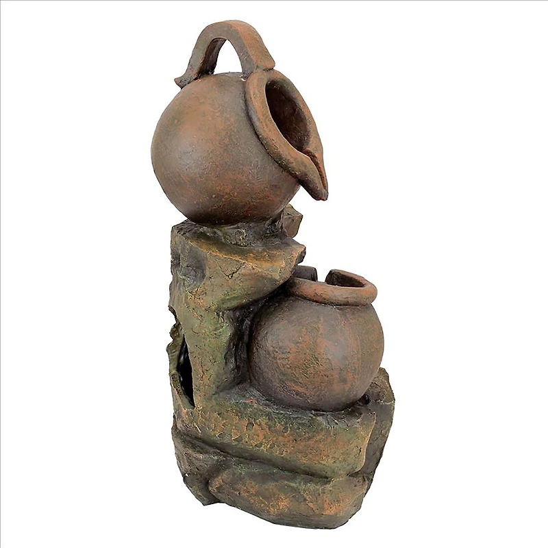 Design Toscano LaTaverna Cascading Urns Illuminated Garden Fountain