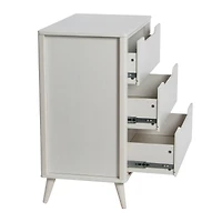 Hello Honey® 37.5" Yume Mid Century Modern Solid Wood 3-Drawer Dresser Chest