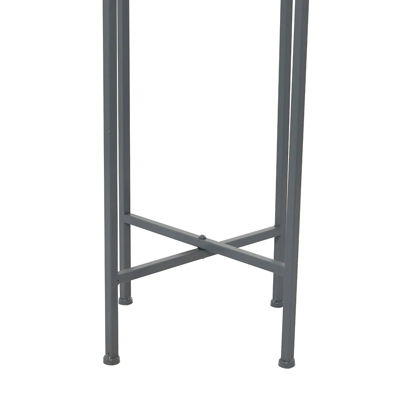 Grey Modern Planter, 13" x 13" x 42"