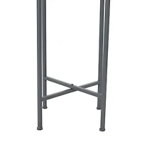 Grey Modern Planter, 13" x 13" x 42"