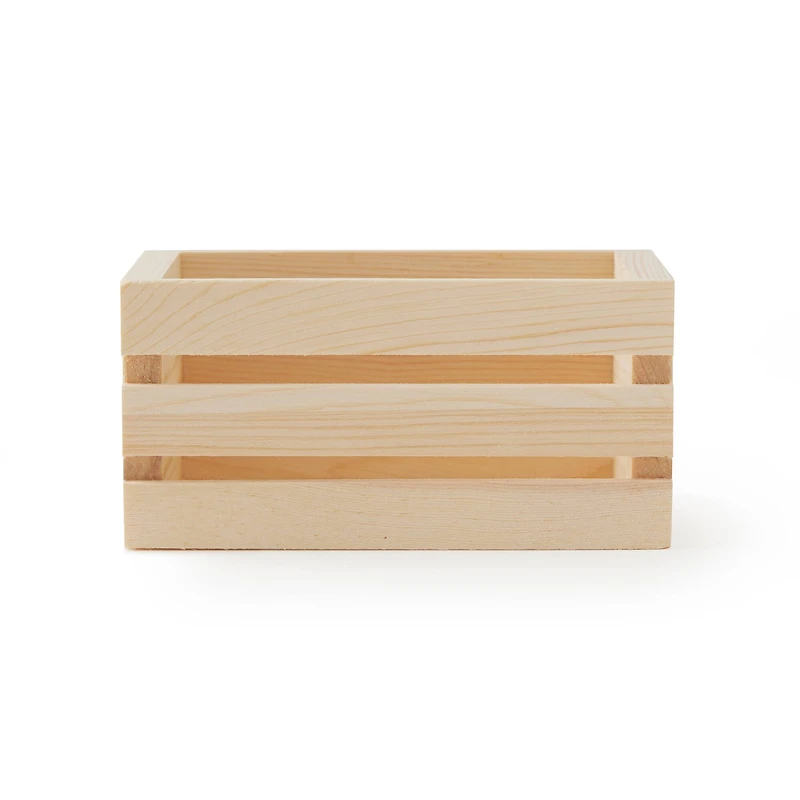 24 Pack: Mini Wood Crate by Make Market®