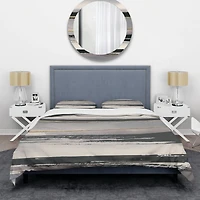 Designart 'Glamorous Morning Fog III' Glam Bedding Set