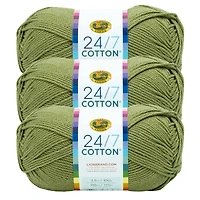 3 Pack Lion Brand® 24/7 Cotton® Yarn