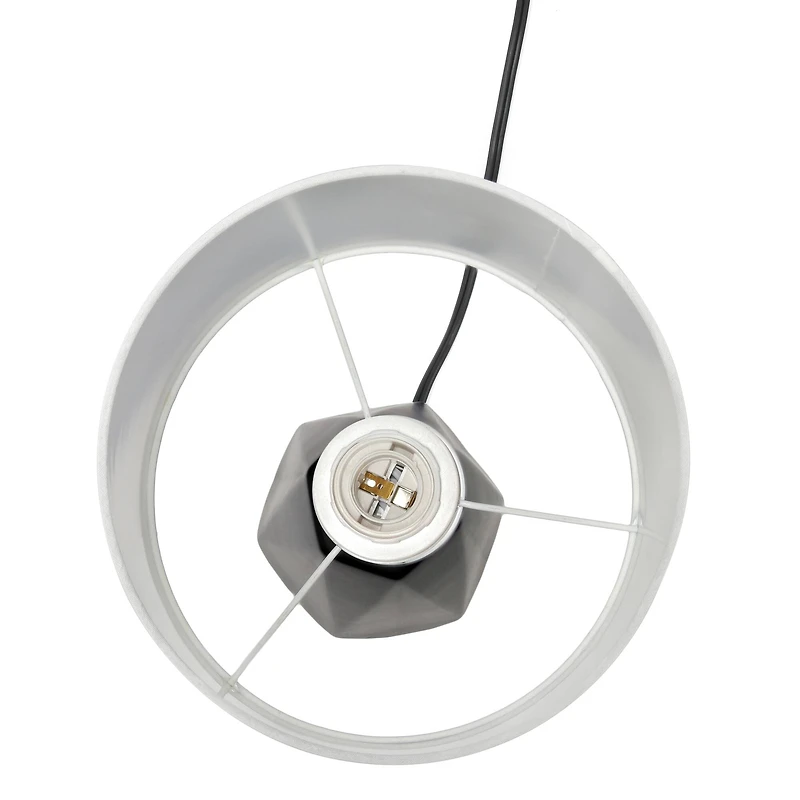 Simple Designs Ceramic Prism Table Lamp