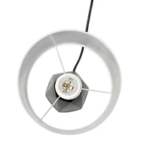 Simple Designs Ceramic Prism Table Lamp