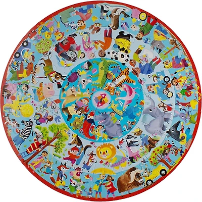 eeBoo Good Deeds 36 Piece Giant Round Jigsaw Puzzle