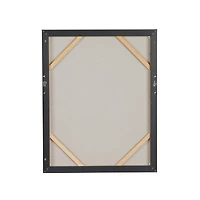 Black Canvas Woman Framed Wall Art with Gold Foil and Jewelry Accents