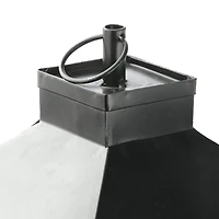 16" Black Halloween Ghost Lantern