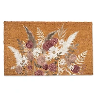 Mauve & Beige Boho Flowers Doormat