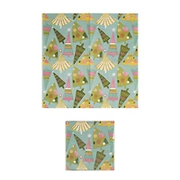 Hello Honey® 6.5" Festive Christmas Tree Square Paper Napkins, 50ct.