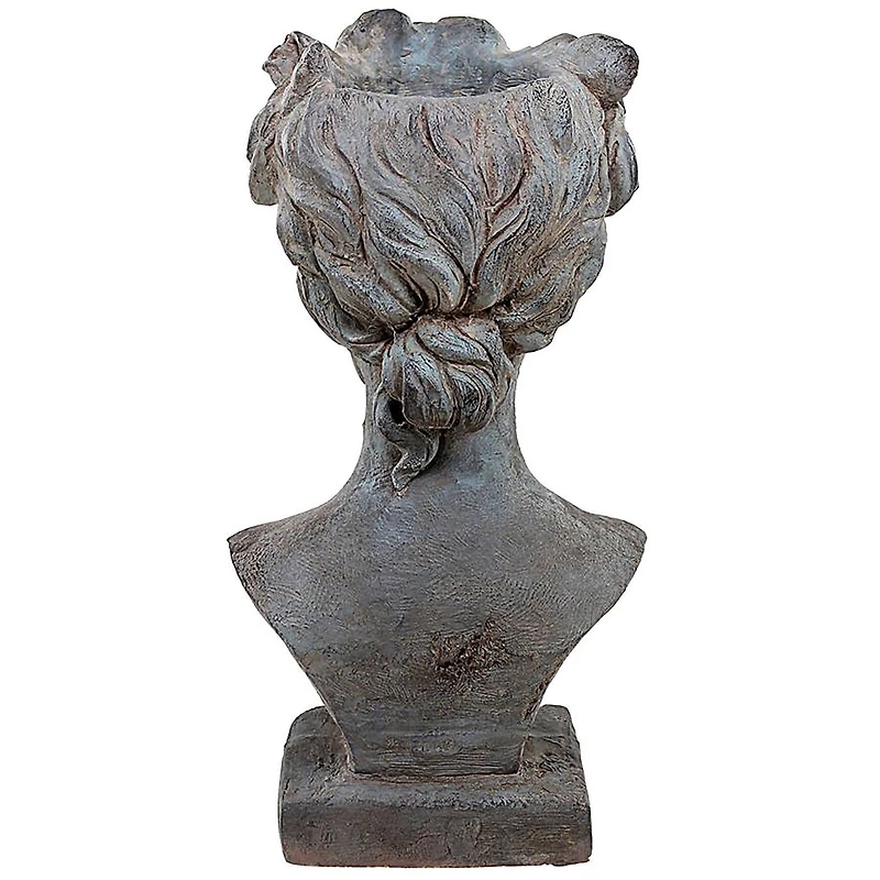 Design Toscano 12" Flora Roman Nymph of Flowers Sculptural Head Planter
