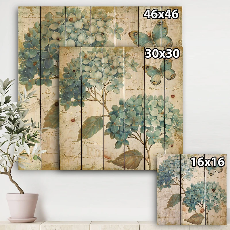 Designart - butterfly Blue Garden I