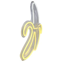 18" Yellow LED Neon Style Banana Wall Décor