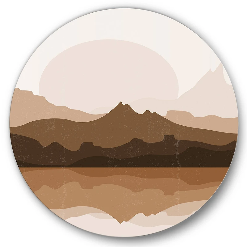 Designart - Minimalist Terracotta Landscape