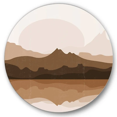 Designart - Minimalist Terracotta Landscape