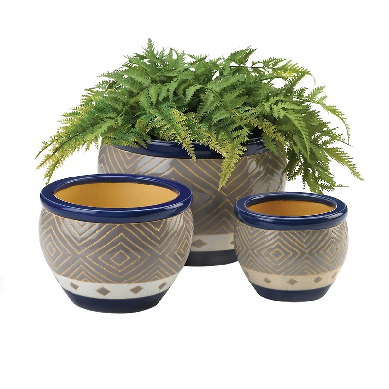 Cobalt Planter Set
