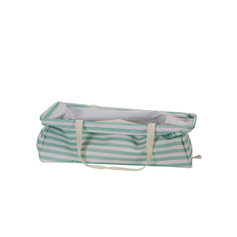 Household Essentials Krush® Teal Stripe Canvas Tote