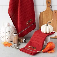 DII® Squirrelly Embroidered Dish Towels, 2ct.